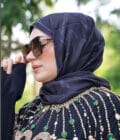 İMZA DESEN SİYAH-GRİ TWİLL İPEK ŞAL