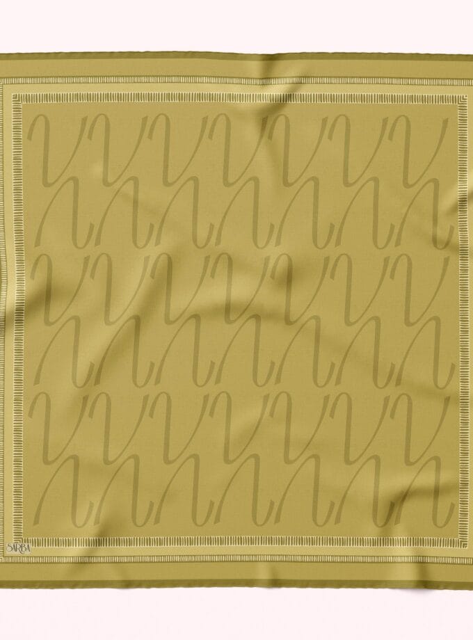 VENA PAMUK-İPEK EŞARP YAĞ YEŞİLİ 100x100