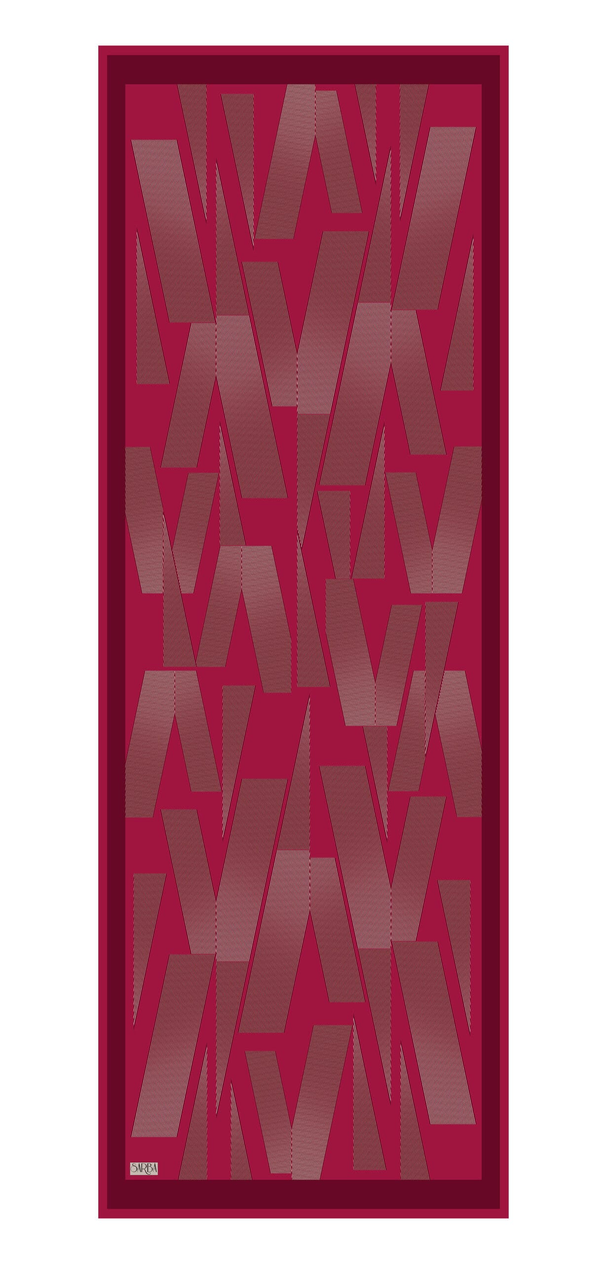 LİNE PAMUK-İPEK ŞAL FUŞYA 70x200 - Görsel 2