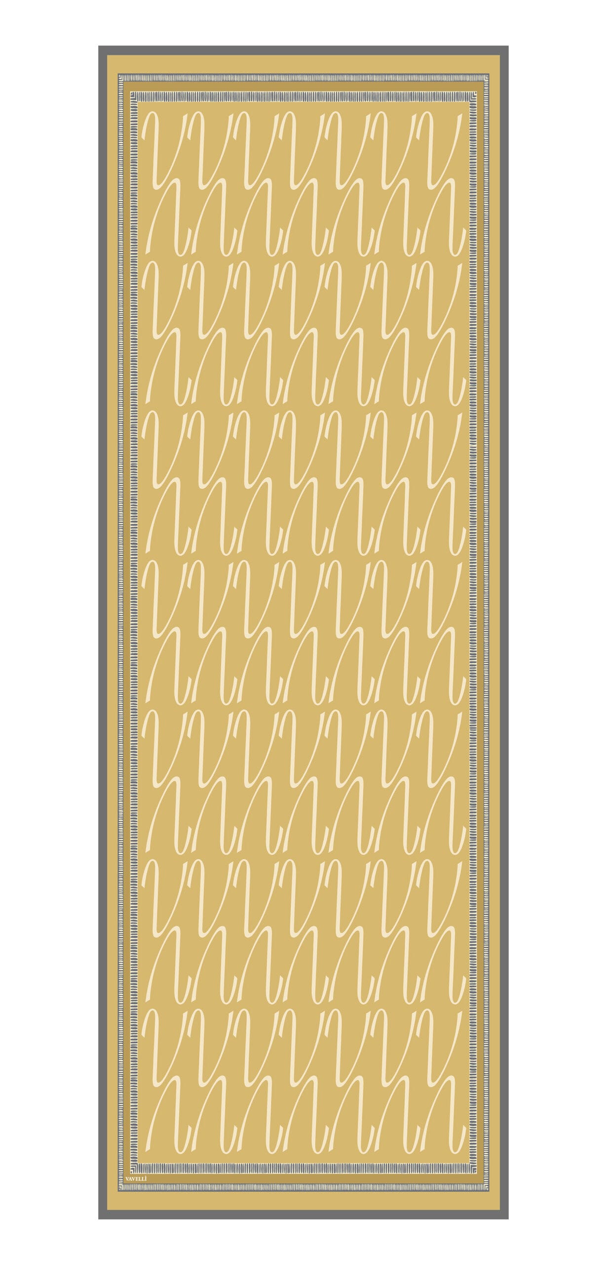 VENA PAMUK-İPEK ŞAL SARI 70x200 - Görsel 3